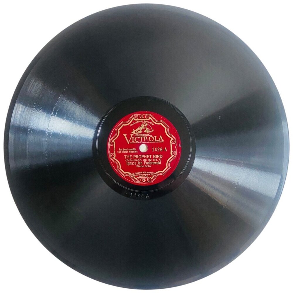 Ignace Jan Paderewski - The Prophet Bird/By The Brookside - 1426 Victrola 78rpm